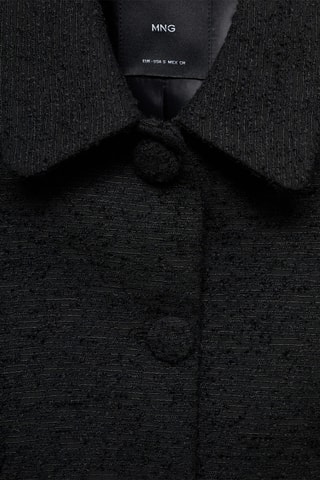 Veste tweed crop - Noir