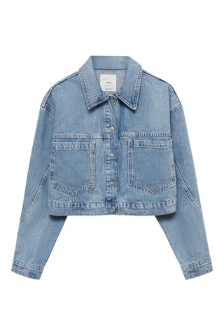 Blouson jean poches - Bleu