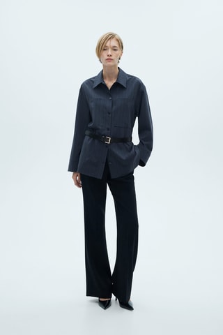 Surchemise rayures tennis - Bleu