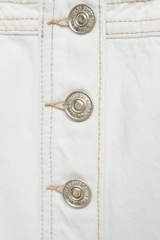 Gilet en jean crop poches - Bleu clair