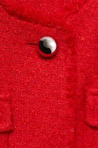 Veste en tweed à poches - Rouge