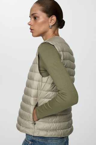 Gilet matelassé - Beige