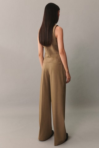 Top bretelles larges - Marron