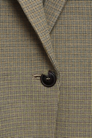 Blazer costume micro pied-de-poule - Kaki