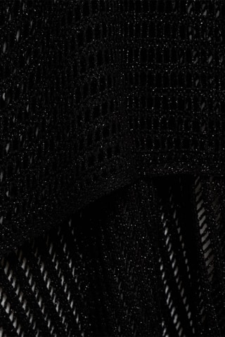 Cape crochet Lurex - Noir