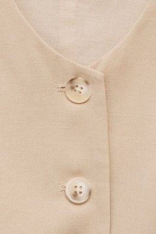 Gilet Lyocell crop - Beige