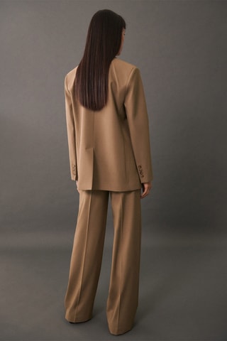 Blazer droit double boutonnage - Marron