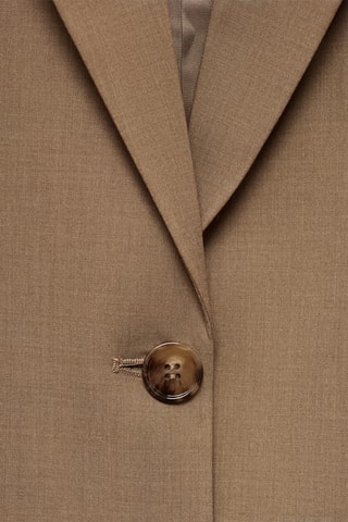 Blazer droit double boutonnage - Marron