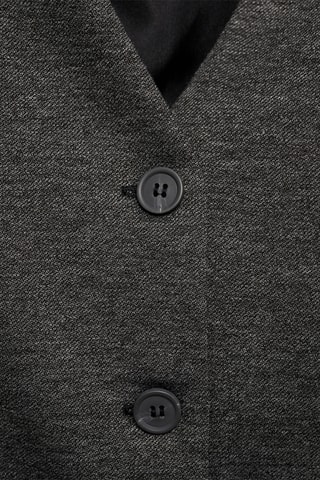 Gilet ajusté boutons - Gris