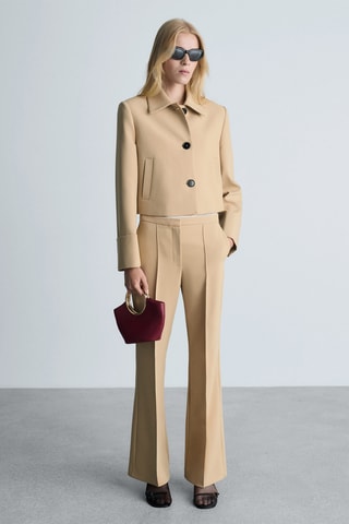 Veste structurée boutons - Beige