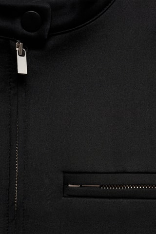 Veste crop poches - Noir