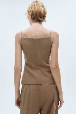 Gilet de costume laine - Beige