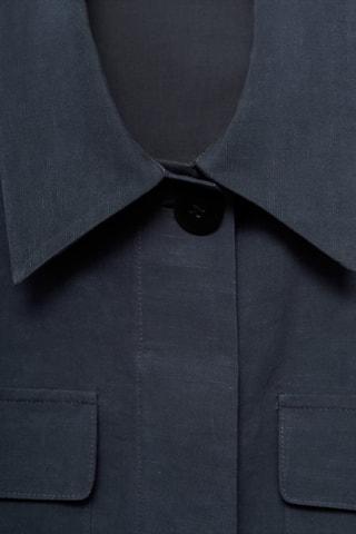 Chemise Lyocell crop - Bleu
