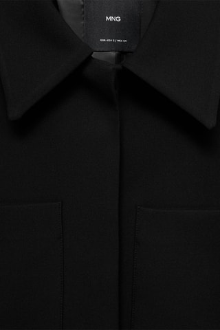 Veste crop poches - Noir