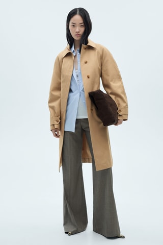 Trench ceinture coton - Beige