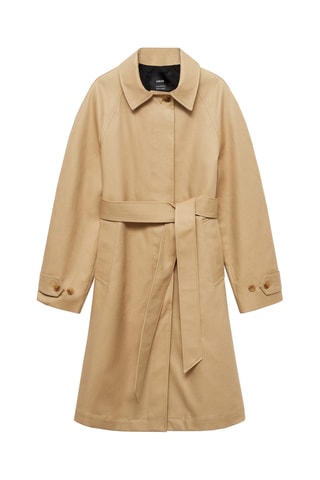 Trench ceinture coton - Beige
