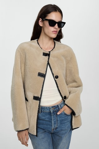 Manteau imprimé coton - Beige