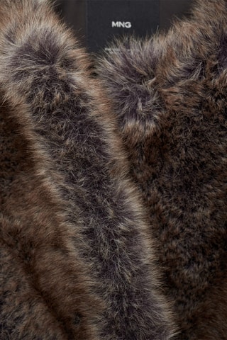Veste fausse fourrure - Beige