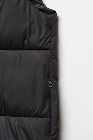 Gilet matelassé long - Noir