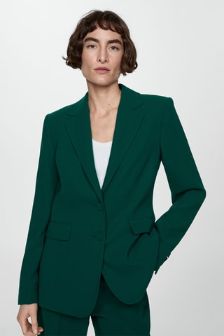 Veste costume droite - Vert