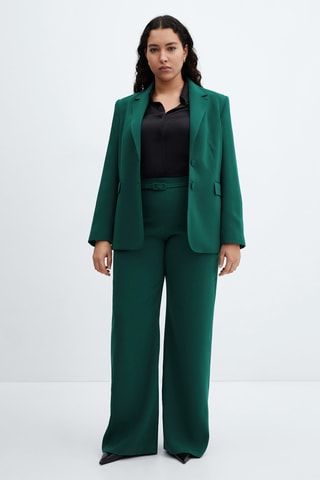 Veste costume droite - Vert