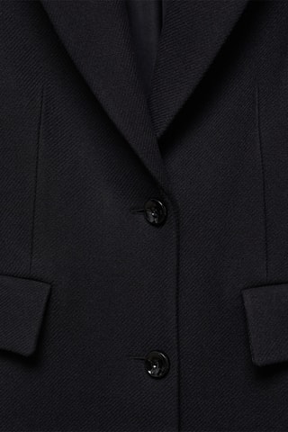 Manteau en laine structuré - Noir