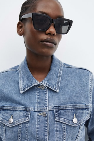 Blouson jean poches - Bleu