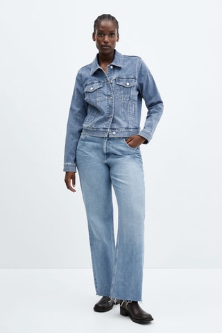 Blouson jean poches - Bleu