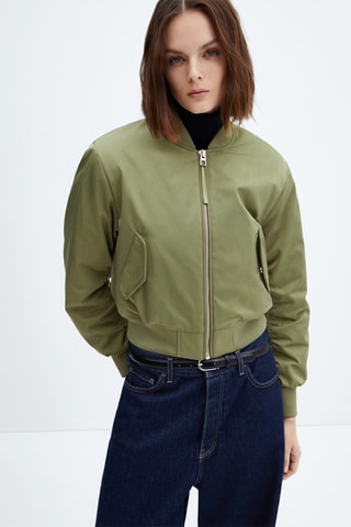 Veste bomber oversize - Kaki