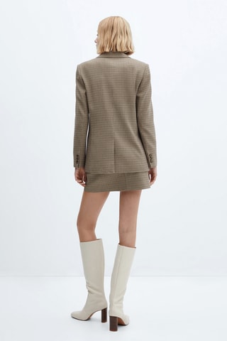 Veste croisée bouton - Beige