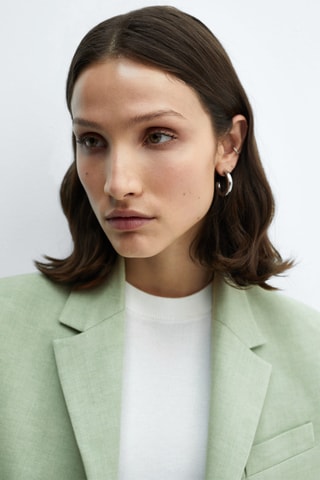 Veste crop boutons - Vert
