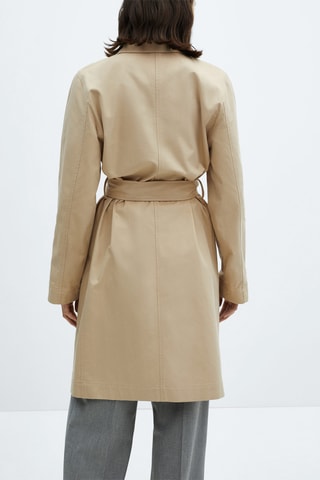 Trench coton ceinture - Beige