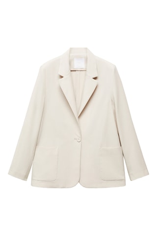 Veste costume poches - Écru