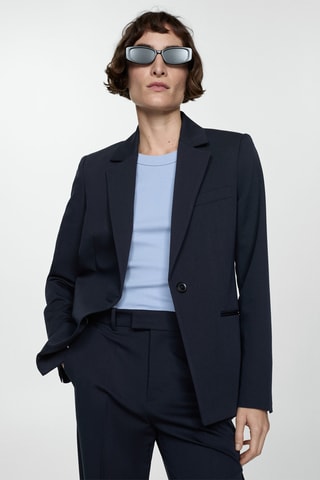 Veste costume cintrée - Bleu