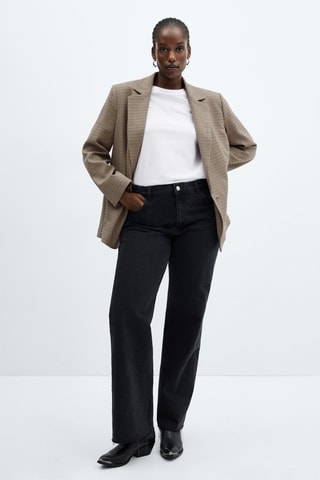 Veste croisée bouton - Marron