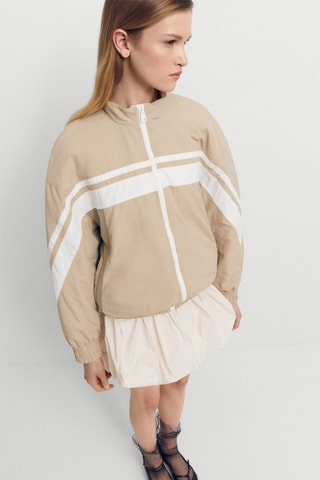 Veste bomber intérieur matelassé - Beige