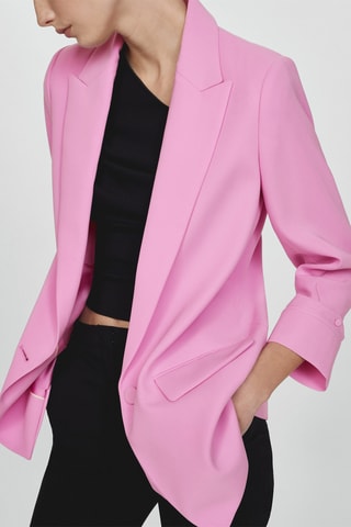 Veste manches à revers - Rose