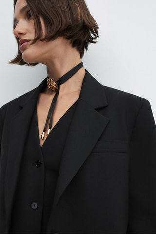 Veste costume boutons - Noir