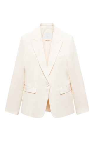 Veste costume 100% lin - Écru