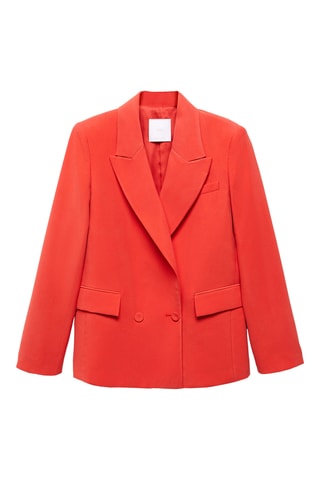 Veste de costume double boutonnage - Corail