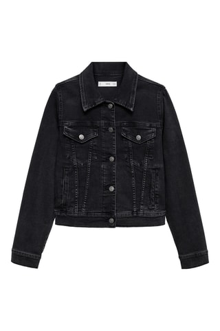 Blouson jean poches - Noir