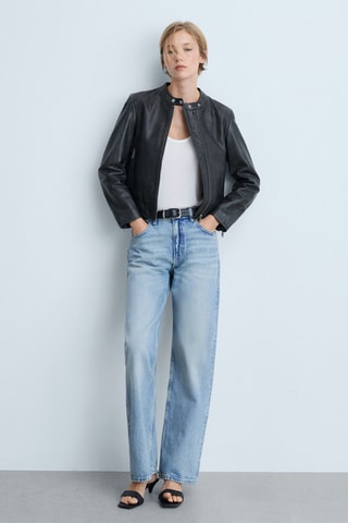 Blouson 100% cuir - Noir