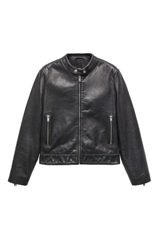 Blouson 100% cuir - Noir