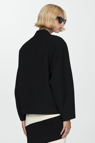 Veste bomber oversize - Noir