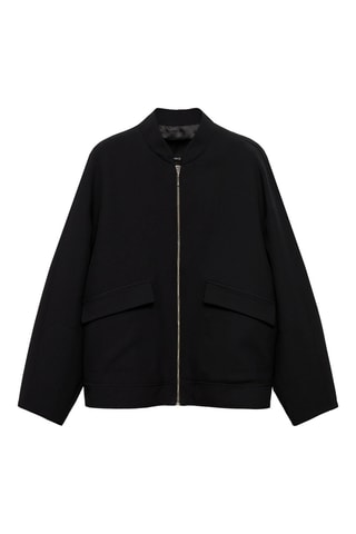 Veste bomber oversize - Noir