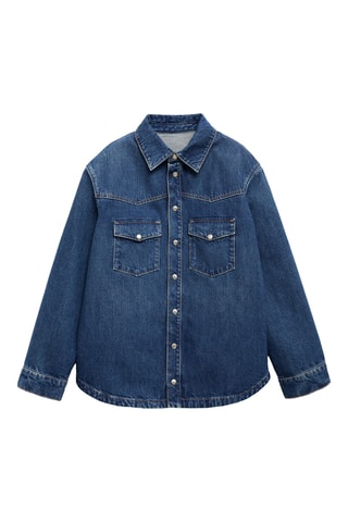 Surchemise jean oversize - Bleu