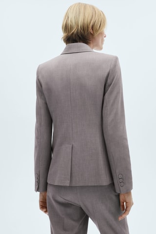 Blazer costume droit - Gris