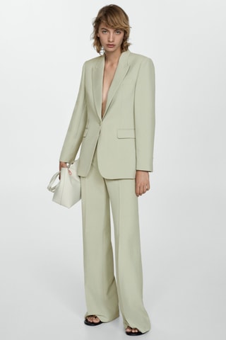 Blazer costume Lyocell - Vert clair