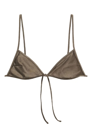 Haut bikini détail métallique - Vert