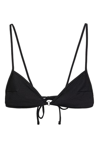 Haut bikini détail métallique - Noir